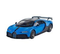 DFGEVEMBOB Modèle réduit de pour Bugatti pour Chiron à l'échelle 1:18 en Alliage avec Effets Lumineux et sonores (Piles Non incluses)(Blue)