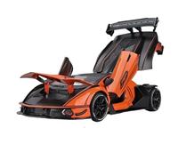 DFGEVEMBOB Modèle réduit de Voiture en métal à l'échelle 1:24 pour Lamborghini pour Essenza SCV12. Sons et lumières simulés. Pile Non Incluse(Orange)