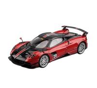 DFGEVEMBOB Voiture de Course Miniature pour Pagani pour Huayra BC en Alliage métal moulé sous Pression à l'échelle 1/18, avec Effets sonores et Lumineux. Pile Non Incluse(Red)