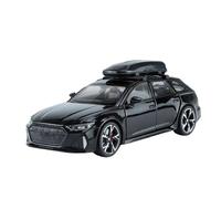 DFGEVEMBOB Voiture Miniature 1:32 pour Audi RS6 Quattro Break en Alliage métallique avec Effets sonores et Lumineux (Piles Non incluses)(Black)
