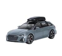 DFGEVEMBOB Voiture Miniature 1:32 pour Audi RS6 Quattro Break en Alliage métallique avec Effets sonores et Lumineux (Piles Non incluses)(Grey)