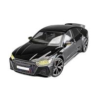 DFGEVEMBOB Voiture Miniature de Collection pour Audi pour RS7 Sportback à l'échelle 1:18 (Alliage Alliage). Pile Non Incluse(Black)