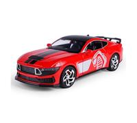 DFGEVEMBOB Voiture Miniature pour Ford pour Mustang GT500 à l'échelle 1:32, en métal moulé sous Pression, avec Effets sonores et Lumineux, pouvant Servir d'objet décoratif (Piles Non incluses)(Red)