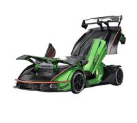 DFGEVEMBOB Voiture Miniature pour Lamborghini pour Essenza SCV12 Track Version Supercar à l'échelle 1:24, en Alliage moulé sous Pression, avec Effets sonores et Lumineux (Piles Non incluses)(Green)