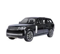 DFGEVEMBOB Voiture Miniature pour Land Rover pour Range SV2022 à l'échelle 1:24, en Alliage moulé sous Pression, avec Effets sonores et Lumineux (Piles Non incluses)(Black)