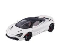 DFGEVEMBOB Voiture Miniature pour McLaren 720S Super Sportcar à l'échelle 1:24, avec Effets sonores et Lumineux. Modèle réduit en Alliage moulé sous Pression. Pile Non Incluse(White)