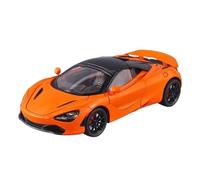 DFGEVEMBOB Voiture Miniature pour McLaren 720S Super Sportcar à l'échelle 1:24, avec Effets sonores et Lumineux. Modèle réduit en Alliage moulé sous Pression. Pile Non Incluse(Orange)