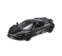 DFGEVEMBOB Voiture Miniature pour McLaren 765LT Supercar Series en Alliage métallique moulé sous Pression à l'échelle 1:32. Objet de décoration raffiné. Pile Non Incluse(Black)