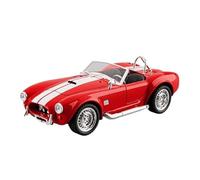 DFGEVEMBOB Voiture Miniature pour Shelby AC Cobra Classic au 1/22e, en métal moulé sous Pression, avec Effets sonores et Lumineux (Piles Non incluses)(Red)