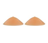 DFGGE Formes mammaires triangulaires en silicone Inserts de rehausseur de soutien-gorge Prothèse de mastectomie Agrandisseur de sein pour transgenres, travestis et cosplay,Nude,AA~cup（200g/pair）