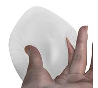 DFGGE Transparent Silicone Seins Formes Triangle Externes Prothèses Mammaires D'inserts Soutien-Gorge/Auto-Adhésif Poitrines Pour Mastectomie Transgenres Cosplay,Transparent,400g/Piece