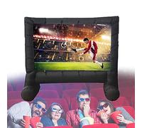 DFGHNBVC Écran De Projection Gonflable Géant De 4,27 M (14 Pieds) avec Revêtement Anti-Plis pour Vos Soirées Cinéma en Plein Air, Piscine Et Événements.