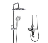 DFGHNBVC Ensemble De Douche en Cuivre Fin pour Salle De Bain, Robinet Mitigeur Mural À Trois Vitesses, Placage De Haute Qualité, Esthétique Et Pratique.