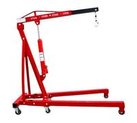 DFGHNBVC Grue Hydraulique Pliable Robuste avec Flèche Télescopique, Mobilité À 6 Roues pour Solutions De Levage Montées sur Véhicule, Rouge 2 T