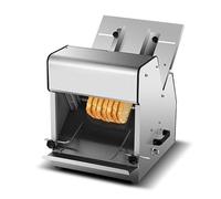 DFGHNBVC Machine À Trancher Le Pain Électrique, Trancheuse À Charcuterie en Acier Inoxydable De 12 Mm, Jusqu'À 31 Tranches, Épaisseur De Pain Réglable, pour Restaurants