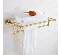 DFGHNBVC Porte-Serviettes De Salle De Bain, Porte-Serviettes Plaqué Or, Style Européen, Matériel en Cuivre Complet, Porte-Serviettes/Porte-Serviettes/A, Porte-Serviettes