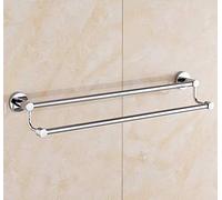 DFGHNBVC Porte-Serviettes Mural en Acier Inoxydable, Barre Porte-Serviettes De Salle De Bain À Double Pôle, pour Cuisine, Bureau, Bar, Atelier, Etc., C40 Cm (16 Pouces)