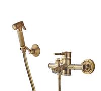 DFGHNBVC Robinet De Baignoire en Cuivre Antique, Robinet De Douche Simple, Eau Chaude Et Froide, Robinet De Mélange De Salle De Bain, Robinet De Bain Triple en Bambou, Festival, Pleine Lune, B