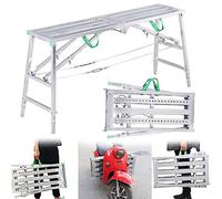 DFGHNBVC Tour D'Échafaudage Pliable Et Portable À Hauteur Réglable pour Projets De Rénovation Et De Bricolage, 140 Cm