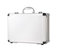 DFGHNBVC Valise Portable pour Instruments, Rangement Ménager, Boîte À Billets, Sacs en Alliage D'Aluminium, Équipement Photo, Boîte À Outils (Couleur : Argent, Taille : 280 X 220 X 100 Mm)