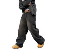 DFGIGT Jean baggy style skater/hip hop pour homme, coupe ample et longue, pantalon en jean décontracté, Taille XL