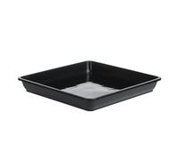 DFGRGRV Coupelle Pot De Fleur 1 Soucoupe carrée en Plastique résistant for Pot de Fleurs d'intérieur/extérieur(Black-30x30cm)