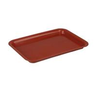 DFGRGRV Coupelle Pot De Fleur 1 Soucoupe en Plastique for Pot de Fleurs d'intérieur/extérieur, avec bac de récupération des Gouttes.(Red-30cmX21cm)