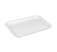 DFGRGRV Coupelle Pot De Fleur 1 Soucoupe rectangulaire Robuste en Plastique for Pot de Fleurs d'intérieur ou d'extérieur, avec bac de récupération des Gouttes(White-30cmX21cm)