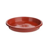 DFGRGRV Coupelle Pot De Fleur Lot de 3 soucoupes Rondes en Plastique for Pots de Fleurs d'intérieur et d'extérieur, 4/6/7/8/10 Pouces.(Red-6inch)