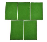 DFGRGRV Gazon Artificiel 5 pièces Faux Gazon Artificiel Prairie Simulation Mousse pelouse Gazon Faux Vert Tapis d'herbe Tapis Bricolage Micro Paysage décor de Sol à la Maison