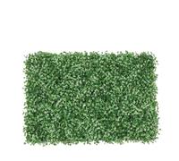 DFGRGRV Gazon Artificiel Tapis de Gazon Milan Artificiel 40x60cm, 1 pièce, décoration de pelouse, Simulation de Plantes en Plastique, Mur de Fond de Mariage, hôtel, Maison(White Green)