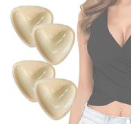 dfgsxifc 2Pairs Snowy Sticky Bra Inserts - Inserts de soutien-gorge, Design Adhésif, Couleur Peau, Taille D-2Pairs