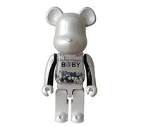 DFGUINXKU 400% 28cm/11in Bearbrick Un Objet de Collection for Les Amateurs de Jouets Sculpture de Bureau Figurine Cadeaux pour garçons et Filles