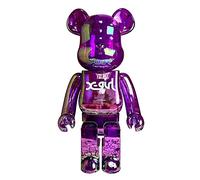 DFGUINXKU Bearbrick 1000% Violent Bear Building Blocks Bear Handmade Collection Toy Gift Floor Standing Decor for The Living Room 70cm / 27.6in