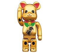 DFGUINXKU Figurine de Table Bearbrick Violent Bear Décoration 400% 28cm/11in Objets de Collection Cadeaux pour garçons et Filles(Gold)