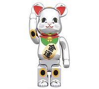 DFGUINXKU Figurine de Table Bearbrick Violent Bear Décoration 400% 28cm/11in Objets de Collection Cadeaux pour garçons et Filles(Silver)