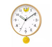 DFHS46JK Décoration Murale Horloge Murale créative pivotante for Salon, Chambre à Coucher, Horloge silencieuse Simple, Lumineuse, adaptée au, Bureau et la pour Le Salon(Blanc)