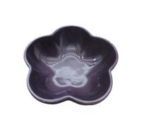 DFHS46JK Petits bols à dessert Assiette creuse en céramique de couleur unie, 5 pouces, motif floral, petit plat, à trempette, fournitures cuisine for la maison(Deep Purple)