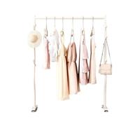 DFHS46JK Porte-Chapeaux Cintre Suspendu au Sol for Chambre à Coucher, Simple, n'occupe Pas d'espace Bout du lit, Porte-Manteau, Petit Porte-Tringle vêtements pour Le Bureau(Blanc,XS)