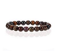 DFJMASFKOL - Petite, moyenne, grande taille - Bracelets de perles en pierres précieuses pour femmes et hommes - Perles rondes de 8 mm, M, Pierre