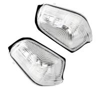 DFJOSF Clignotants Auto 2X pour VW pour Crafter 2006-2017 Rétroviseur Gauche Droit Aile Côté Conducteur Passager Clignotant Lentille 2E0953049A 2E0953050A Clignotant Latéral