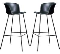 DFKGLCRR Tabourets de Bar en Cuir PU, tabourets de Bar pour comptoir, chaises de Bar pour îlot de Cuisine, Salon ou pub, capacité de 330 LB, Repose-Pieds (Green-2ps,65cm)