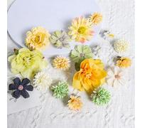 DFLINGA Lot de 60 Roses artificielles Multicolores en Soie pour décoration d'intérieur, Mariage, Bricolage, Guirlande, Bouquet, Accessoire