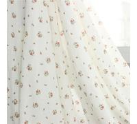 DFLINGA Tissu crêpe de Coton à Fleurs 100/200 x 135 cm, Tissu en Coton à Coudre, Patchwork, vêtements pour bébé Faits à la Main