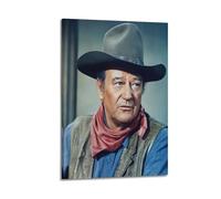 DFMY John Wayne Western Papier Peint Poster Toile Art Mural Esthétique Musique et Film Décoration Salon Chambre 40 x 60 cm Style Cadre