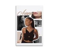 DFMY Poster d'album de musique Ariana Grande - Impression sur toile - Décoration murale - Pour salon, chambre à coucher, 50 x 75 cm - Style sans cadre