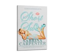 DFMY Sabrina Carpenter Album Short N' SweetWall Art Toile Poster Album Musique et Films Peinture décorative pour salon, chambre à coucher 60 x 90 cm Style cadre