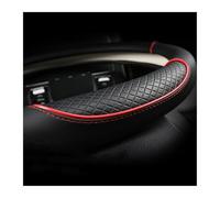 DFOF G Couvre Volant Voiture pour Mini pour Clubman pour Countryman pour Clubvan Coupé Housse De Volant De Voiture en Cuir Microfibre Accessoires Automobiles Housse Caches Volant(Rouge)