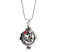DFRIZ Collier Pendentif Bijoux Nouveau Vampire Diaries Collier Elena Gilbert rétro verveine verveine Photo Pendentif médaillon Hommes Femmes Bijoux Accessoires
