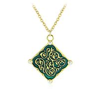 DFRIZ Collier Pendentif Bijoux Triss Merigold médaillon Pendentif Collier Perles chaîne en Or Assistant Chasse Sauvage Cosplay Bijoux Colliers Femmes Hommes Accessoires